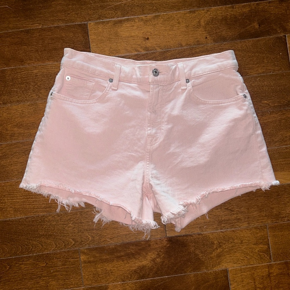 7 for all Mankind Pink Jean Shorts
